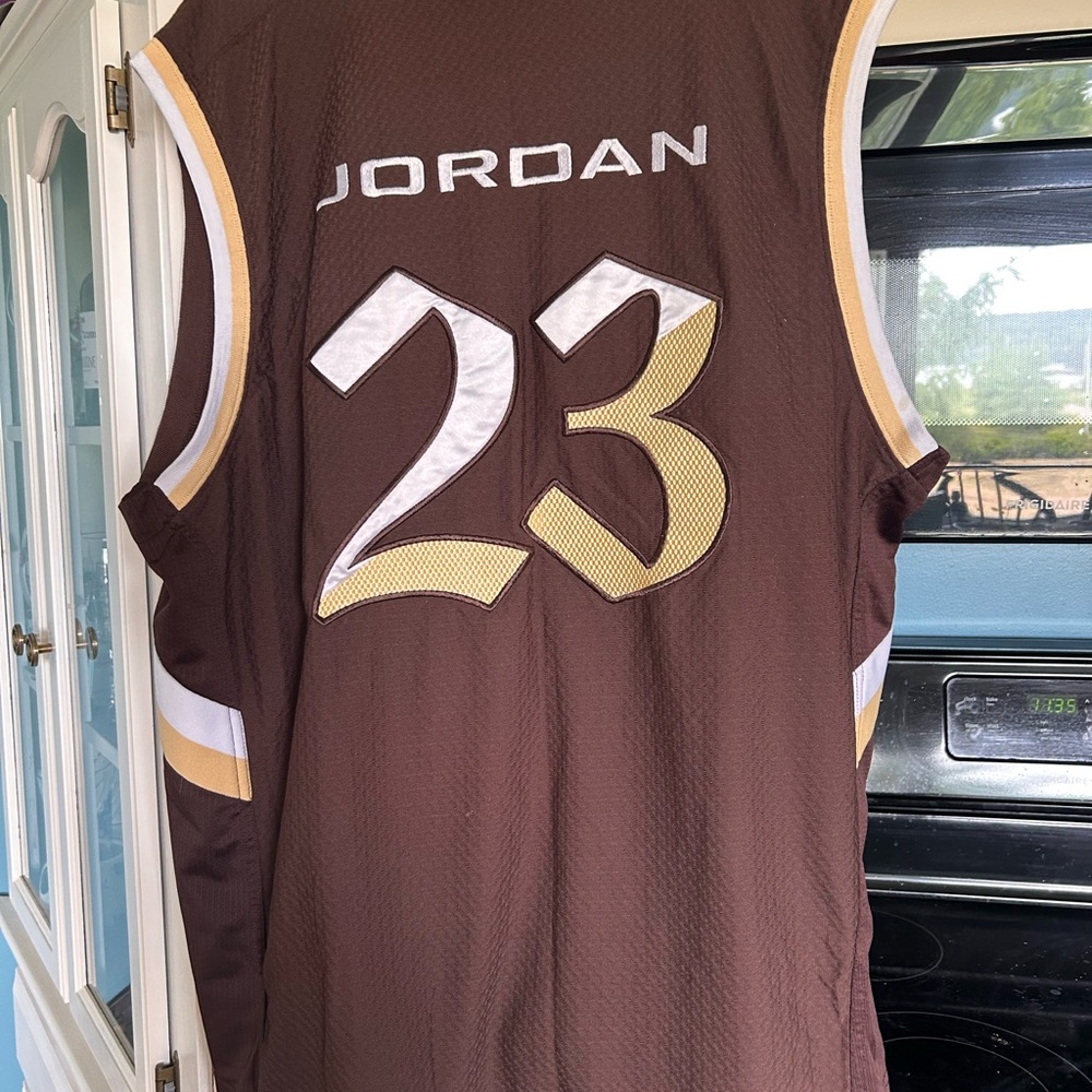 Jordan Brown and White Basketball Jersey